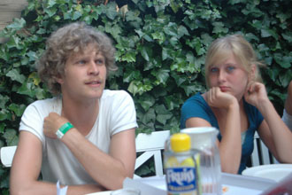 Med Daniel og Lalou inden rejsen