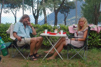 Med Lalou ved Lucarnos�en