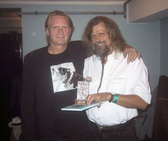 Med Henrik Strube og Bjrn Azfelius-prisen backstage