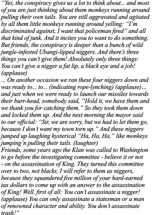  Yes, the conspiracy gives us a lot to think about    and most of you are just thinking about them monkeys running ar   