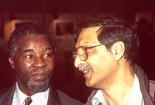 President Thabo Mbeki and Omar Badsha