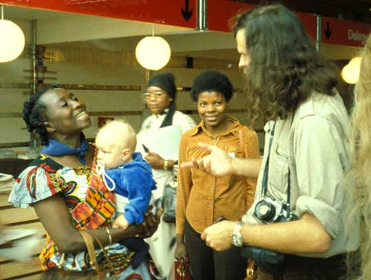 Daniel and the first lady of Zimbabwe