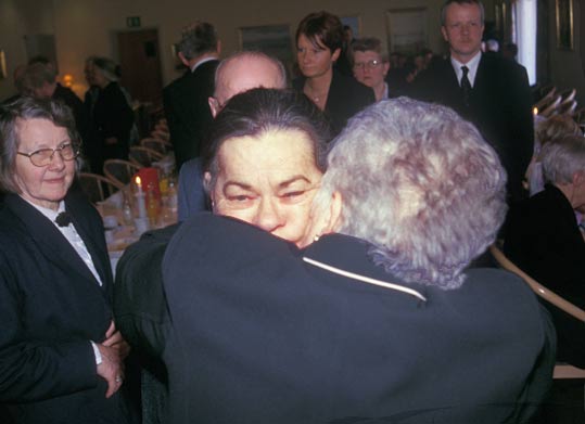 Karen Marie med Kirsten Jacobsen fra Fremskridtspartiet