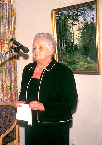 Karen Marie Hansen taler