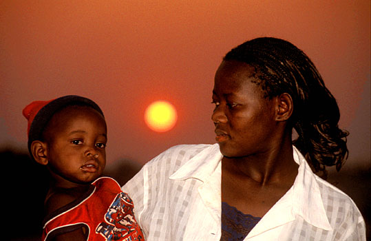 Sunset in Ovamboland