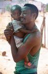 The rare sight of a present father in the Katututra slum 
