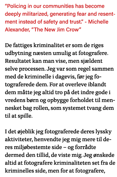  Policing in our communities has become deeply militarized, generating fear and resentment instead of safety and trus   