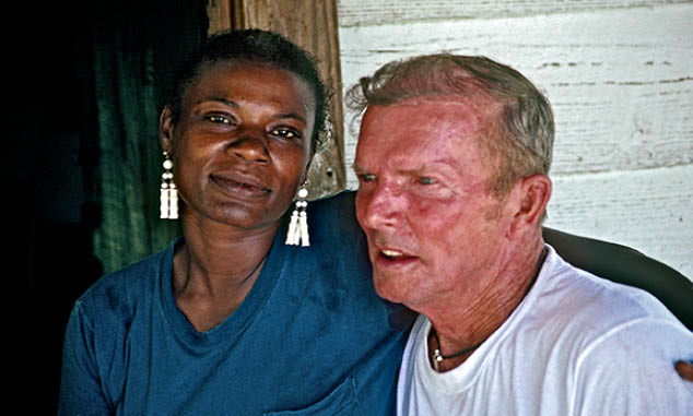 Mary and her new boyfriend  from Florida 1984