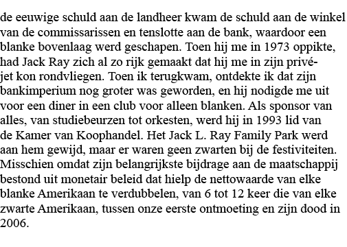 de eeuwige schuld aan de landheer kwam de schuld aan de winkel van de commissarissen en tenslotte aan de bank, waardo   