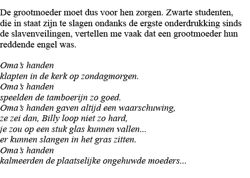 De grootmoeder moet dus voor hen zorgen  Zwarte studenten, die in staat zijn te slagen ondanks de ergste onderdrukkin   