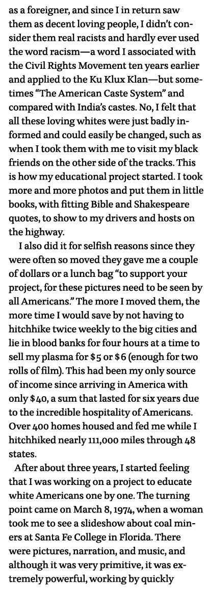 as a foreigner, and since I in return saw them as decent loving people, I didn t consider them real racists and hardl   