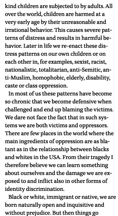 kind children are subjected to by adults  All over the world, children are harmed at a very early age by their unreas   