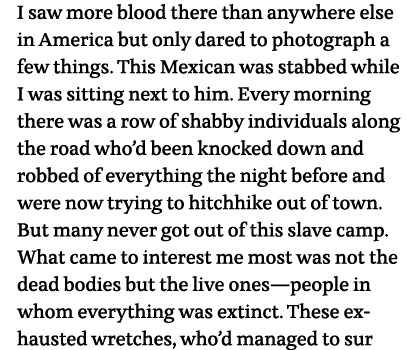 I saw more blood there than anywhere else in America but only dared to photograph a few things  This Mexican was stab   