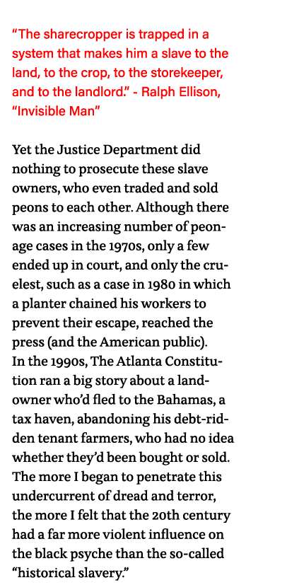   The sharecropper is trapped in a system that makes him a slave to the land, to the crop, to the storekeeper, and to   