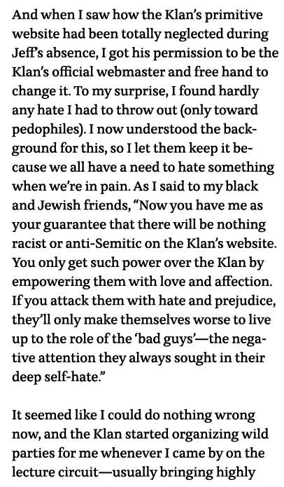 And when I saw how the Klan s primitive website had been totally neglected during Jeff s absence, I got his permissio   