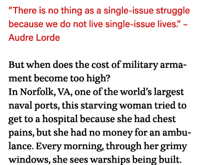  There is no thing as a single-issue struggle because we do not live single-issue lives     Audre Lorde But when does   