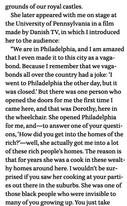 grounds of our royal castles  She later appeared with me on stage at the University of Pennsylvania in a film made by   