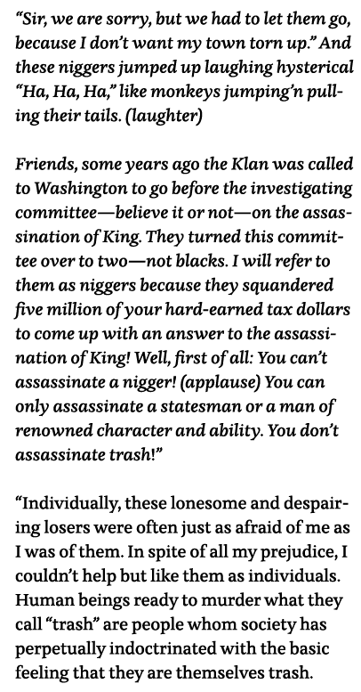  Sir, we are sorry, but we had to let them go, because I don t want my town torn up   And these niggers jumped up lau   