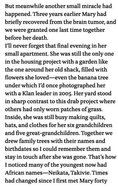 But meanwhile another small miracle had happened  Three years earlier Mary had briefly recovered from the brain tumor   