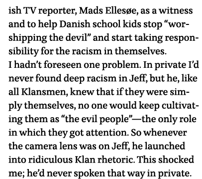 ish TV reporter, Mads Ellesøe, as a witness and to help Danish school kids stop  worshipping the devil  and start tak   