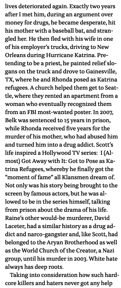 lives deteriorated again  Exactly two years after I met him, during an argument over money for drugs, he became despe   