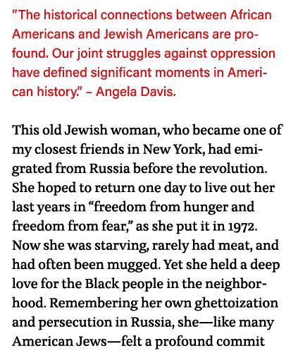  The historical connections between African Americans and Jewish Americans are profound  Our joint struggles against    