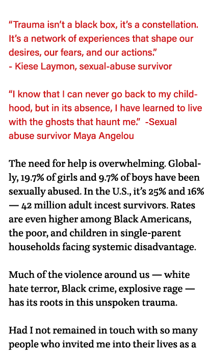  Trauma isn t a black box, it s a constellation  It s a network of experiences that shape our desires, our fears, and   