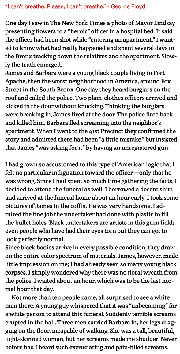  I can t breathe  Please, I can t breathe   - George Floyd One day I saw in The New York Times a photo of Mayor Linds   
