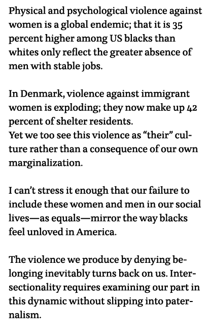 Physical and psychological violence against women is a global endemic; that it is 35 percent higher among US blacks t   