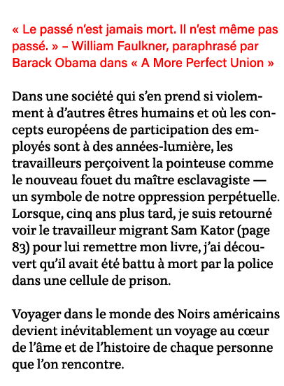    Le passé n est jamais mort  Il n est même pas passé      William Faulkner, paraphrasé par Barack Obama dans   A Mo   