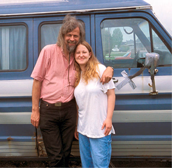 With Natasha in 2003 shortly before she escaped from her father