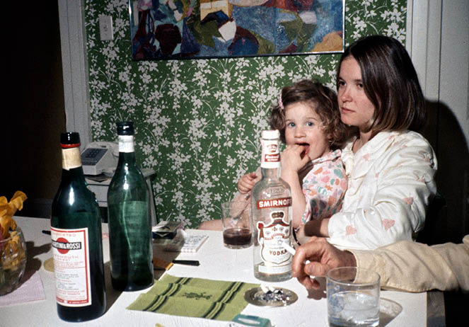 Sharon Rockefeller with Valerie in 1974 