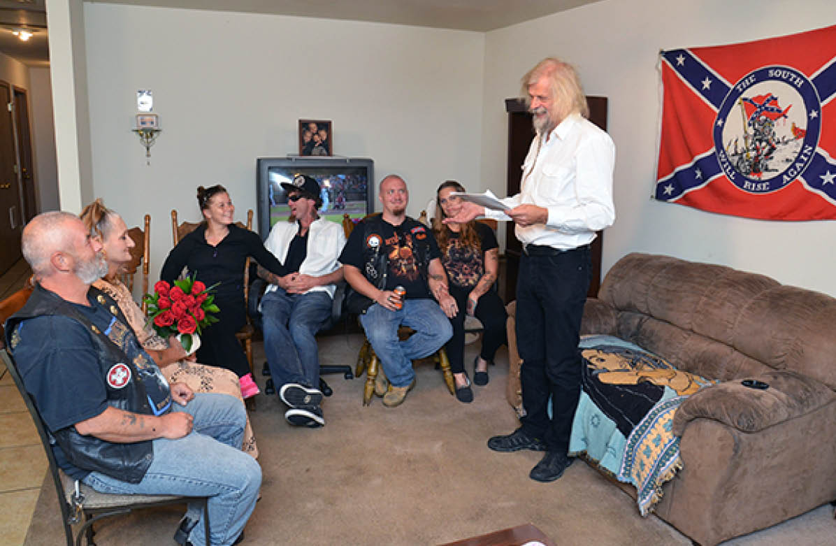 2015 - 10 years after I wed Robert to his fifth wife with invited Klan sympatizers  