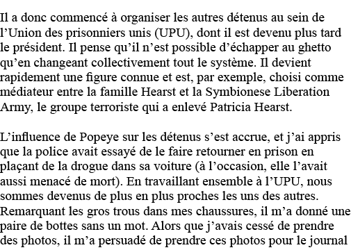 Il a donc commencé à organiser les autres détenus au sein de l Union des prisonniers unis (UPU), dont il est devenu p   