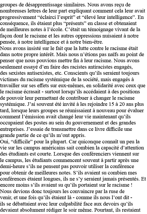 groupes de désapprentissage similaires  Nous avons reçu de nombreuses lettres de leur part expliquant comment cela le   