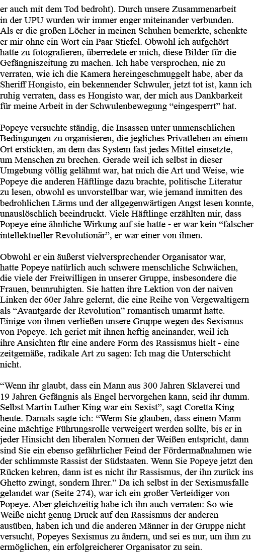 er auch mit dem Tod bedroht)  Durch unsere Zusammenarbeit in der UPU wurden wir immer enger miteinander verbunden  Al   