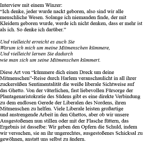 Interview mit einem Winzer:  Ich denke, jeder wurde nackt geboren, also sind wir alle menschliche Wesen  Solange ich    