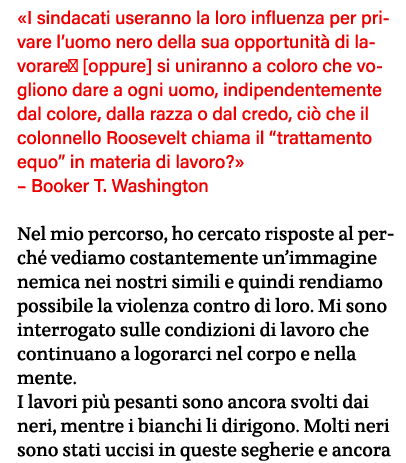  I sindacati useranno la loro influenza per privare l uomo nero della sua opportunità di lavorare   oppure  si uniran   
