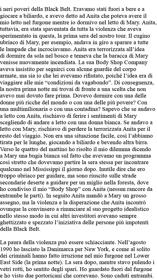 i neri poveri della Black Belt  Eravamo stati fuori a bere e a giocare a biliardo, e avevo detto ad Anita che poteva    