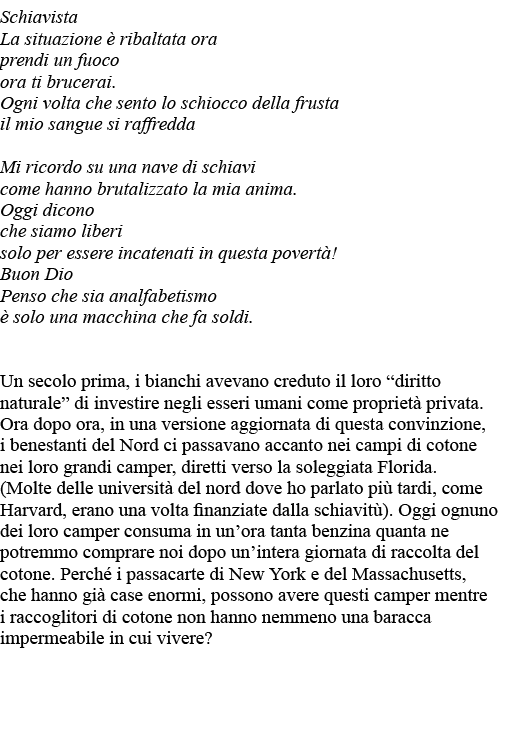 Schiavista La situazione è ribaltata ora prendi un fuoco ora ti brucerai  Ogni volta che sento lo schiocco della frus   