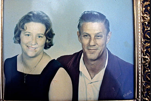 Family photo of Johns parents, Rose and Vincent