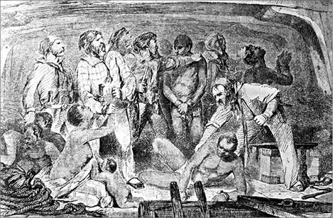 Slave holes on ship