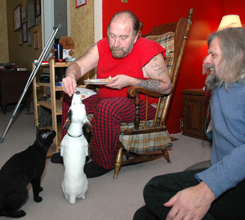 With Jeff, now paralized and blind for life  