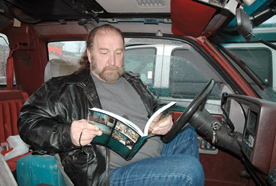 The Klan leader on the road selling my anti-racist book 