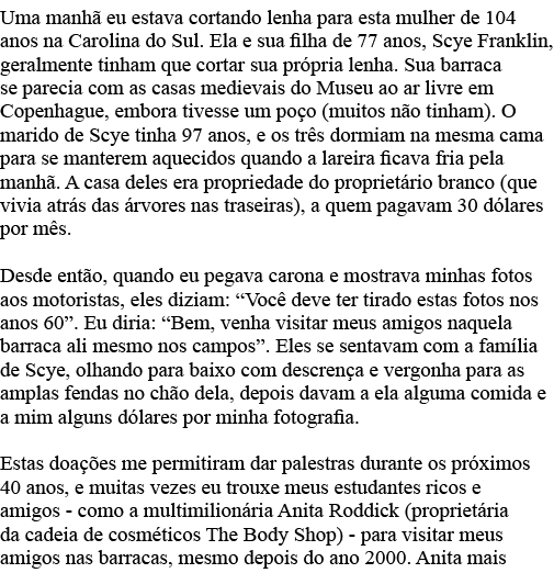 Uma manhã eu estava cortando lenha para esta mulher de 104 anos na Carolina do Sul  Ela e sua filha de 77 anos, Scye    