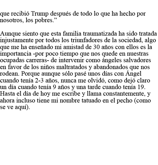  que recibió Trump después de todo lo que ha hecho por nosotros, los pobres   Aunque siento que esta familia traumati   
