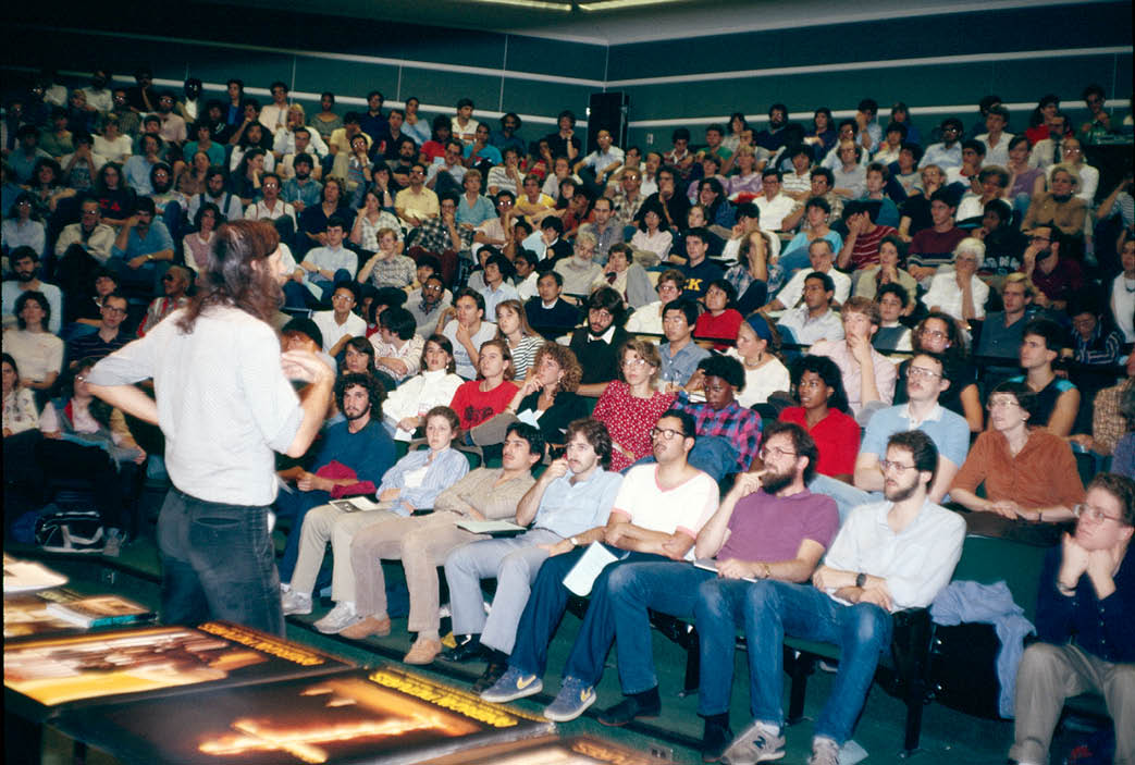 1987 - I am speaking in Tufts university, MA 