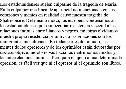 Los estadounidenses suelen culparme de la tragedia de María  En la culpa por una línea de apartheid no mencionada en    