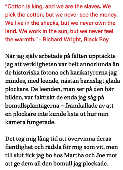  Cotton is king, and we are the slaves  We pick the cotton, but we never see the money  We live in the shacks, but we   
