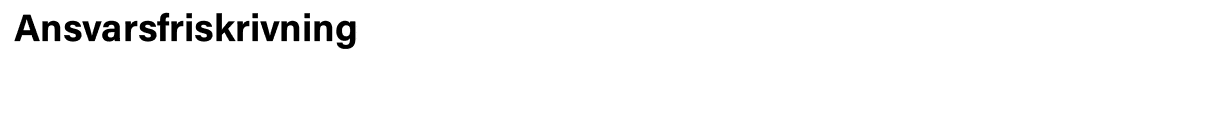Ansvarsfriskrivning
